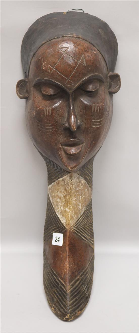 An African wood mask